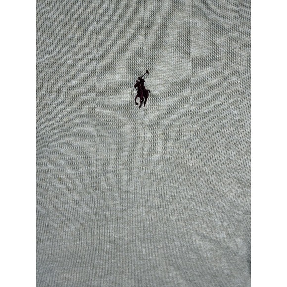 Polo Ralph Lauren Sweater Mens 4XLT Beige Quarter Zip Mock Neck Big Tall - Picture 3 of 8